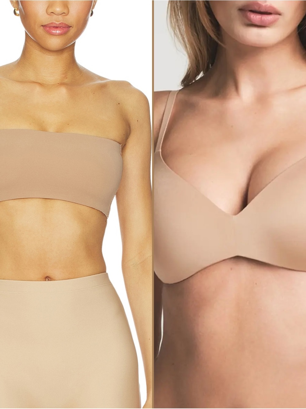SKIMS Nude Seamless Bandeau & Seamless Bra Bundle